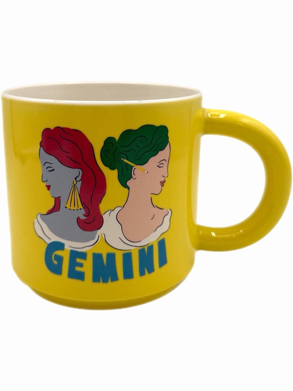 Room Essentials Bright Yellow Zodiac Gemini 15oz Coffee Mug